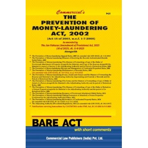Commercial's The Prevention of Money Laundering Act, 2002 Bare Act 2024
